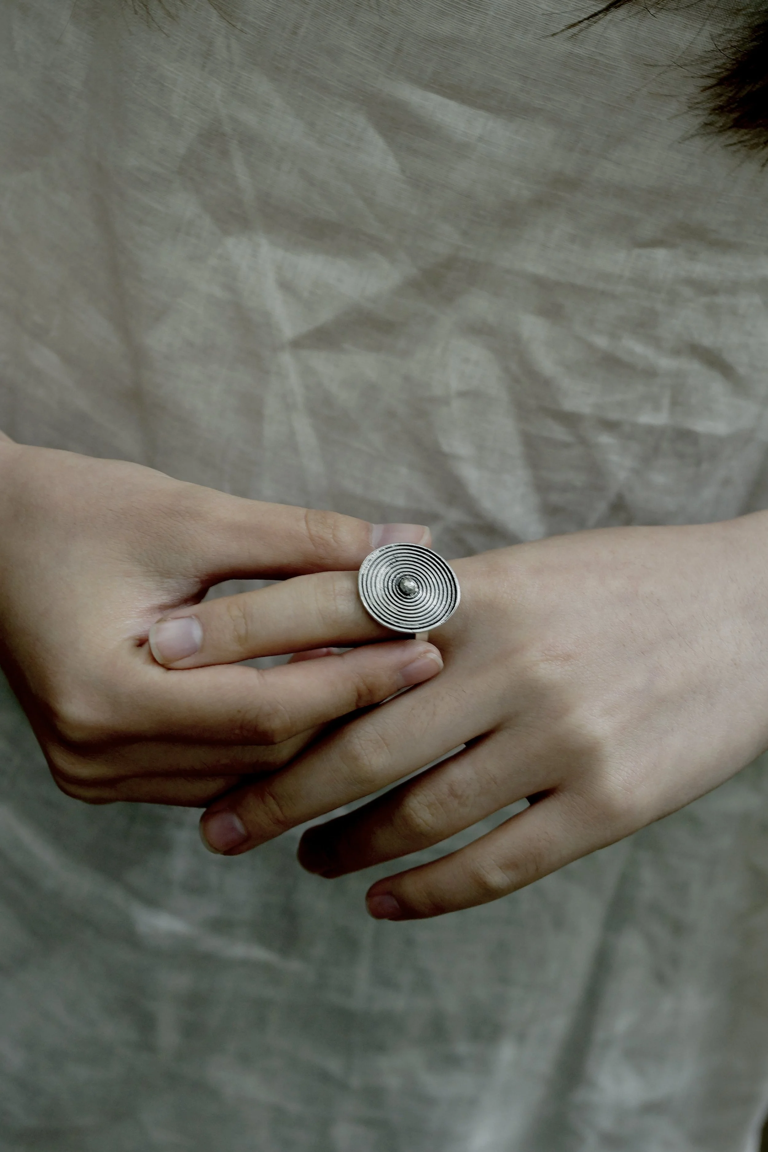 Adjustable Tree-ring Ring (Flat)