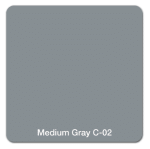 A medium gray color sample labeled 'Medium Gray C-02'.