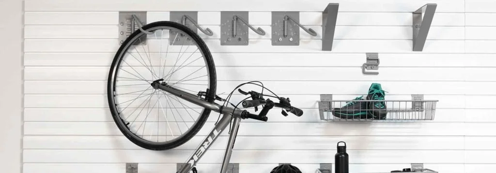 Modular sat walls for bicycle and accesories storage.