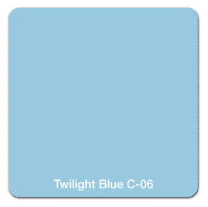 A light blue color swatch labeled 'Twilight Blue C-06'