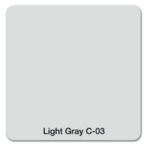 Light gray color sample labeled 'Light Gray C-03'.