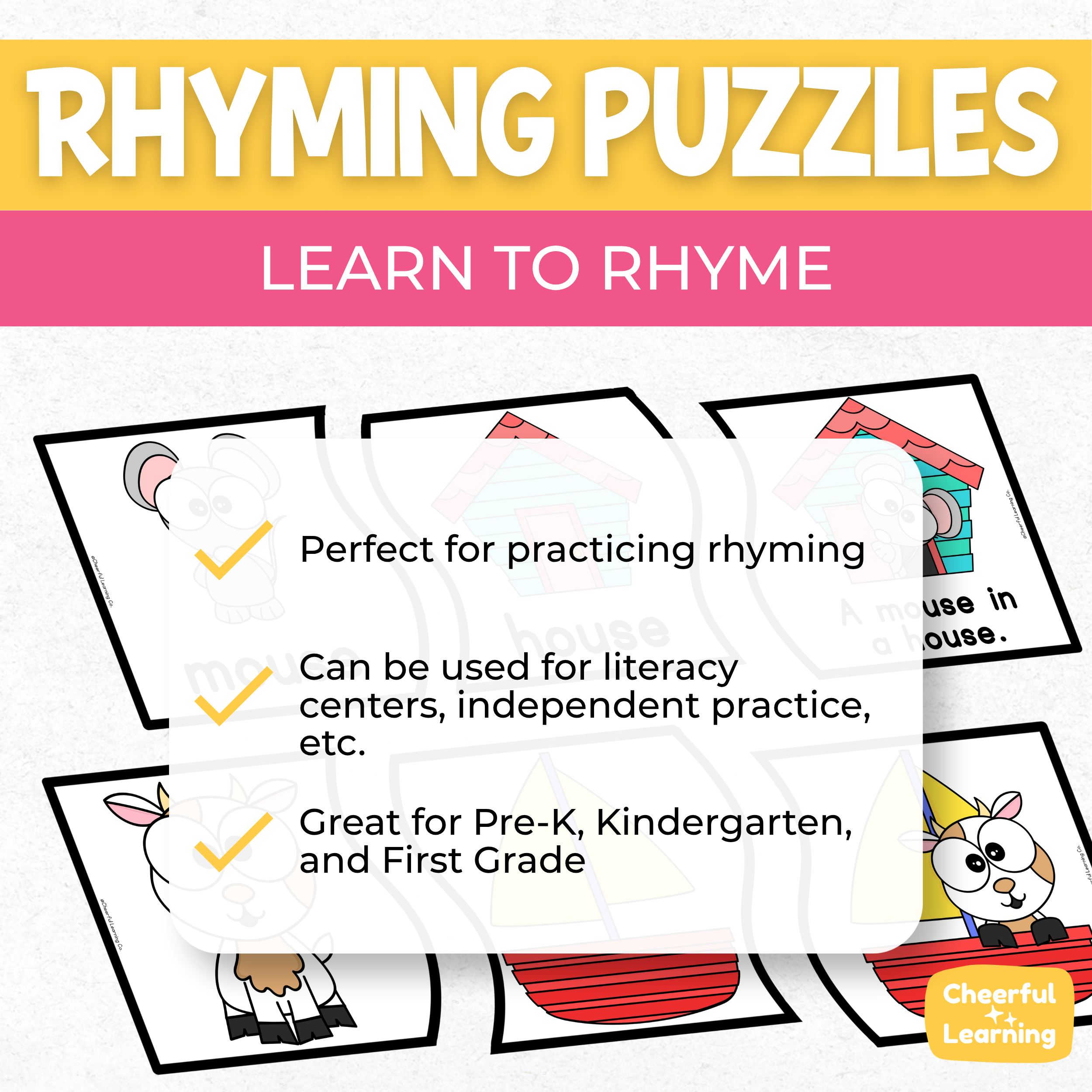 1.Rhyming Puzzles Cheerful Learning Co.