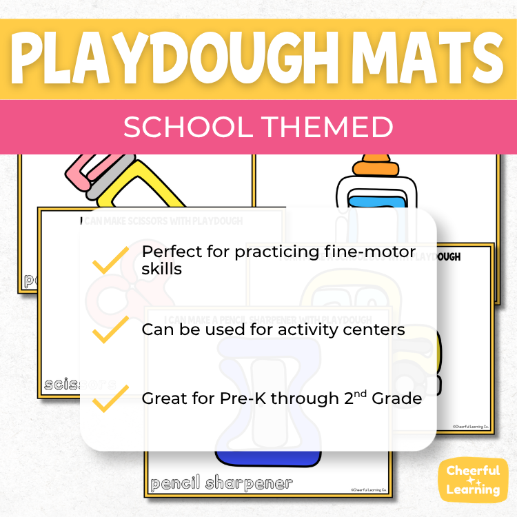 Playdough Mats Cheerful Learning Co.