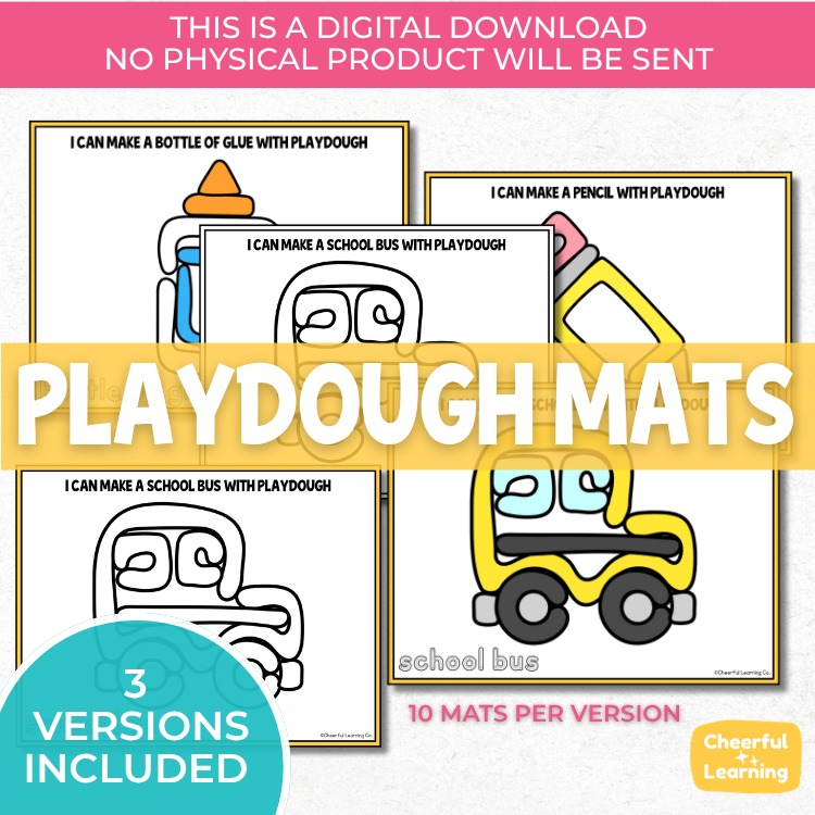 Playdough Mats Cheerful Learning Co.
