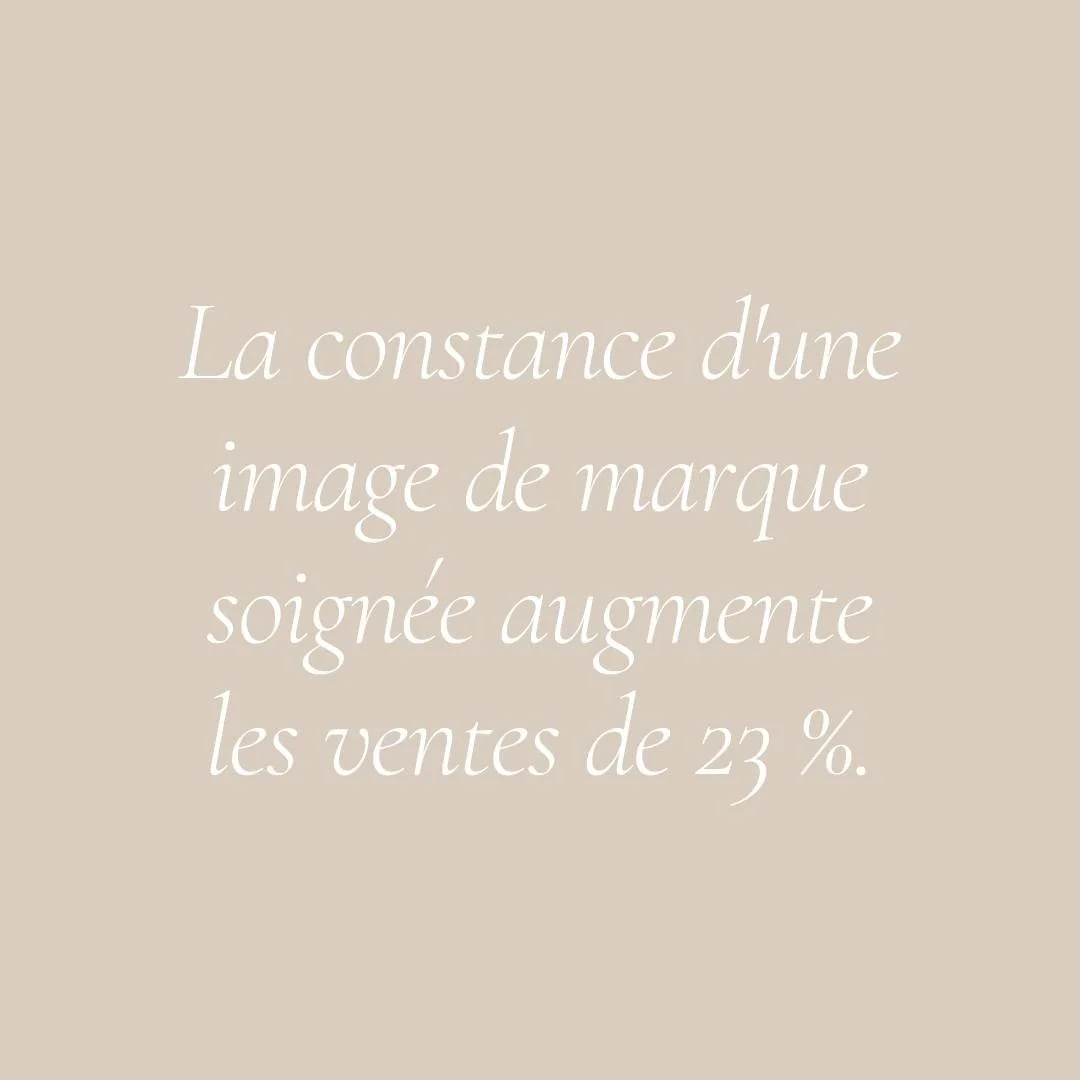 Citation en français sur l'augmentation des ventes grâce à l'image de marque.