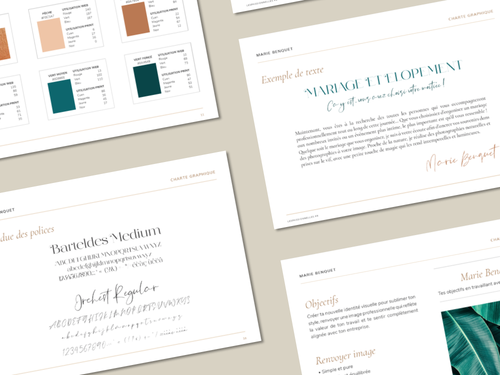 Documents de mariage avec texte et signatures.