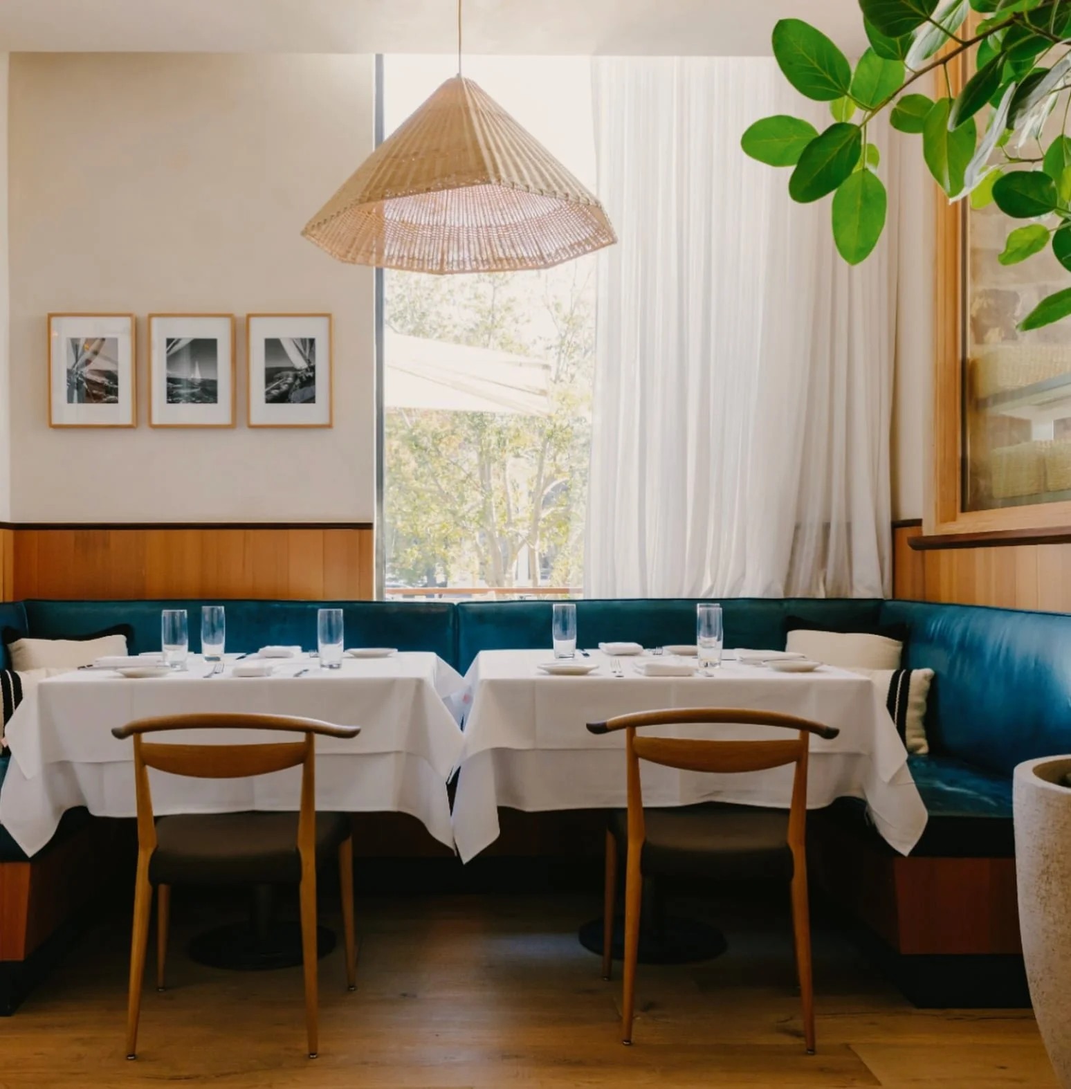 Dining room at Clark's restaurant in Cross Creek Ranch, Malibu CA