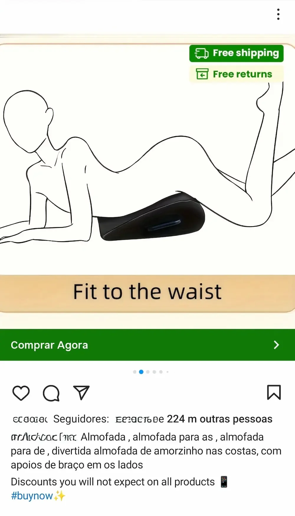 Screenshot of an ad with unedited and unreviewed machine translation content.