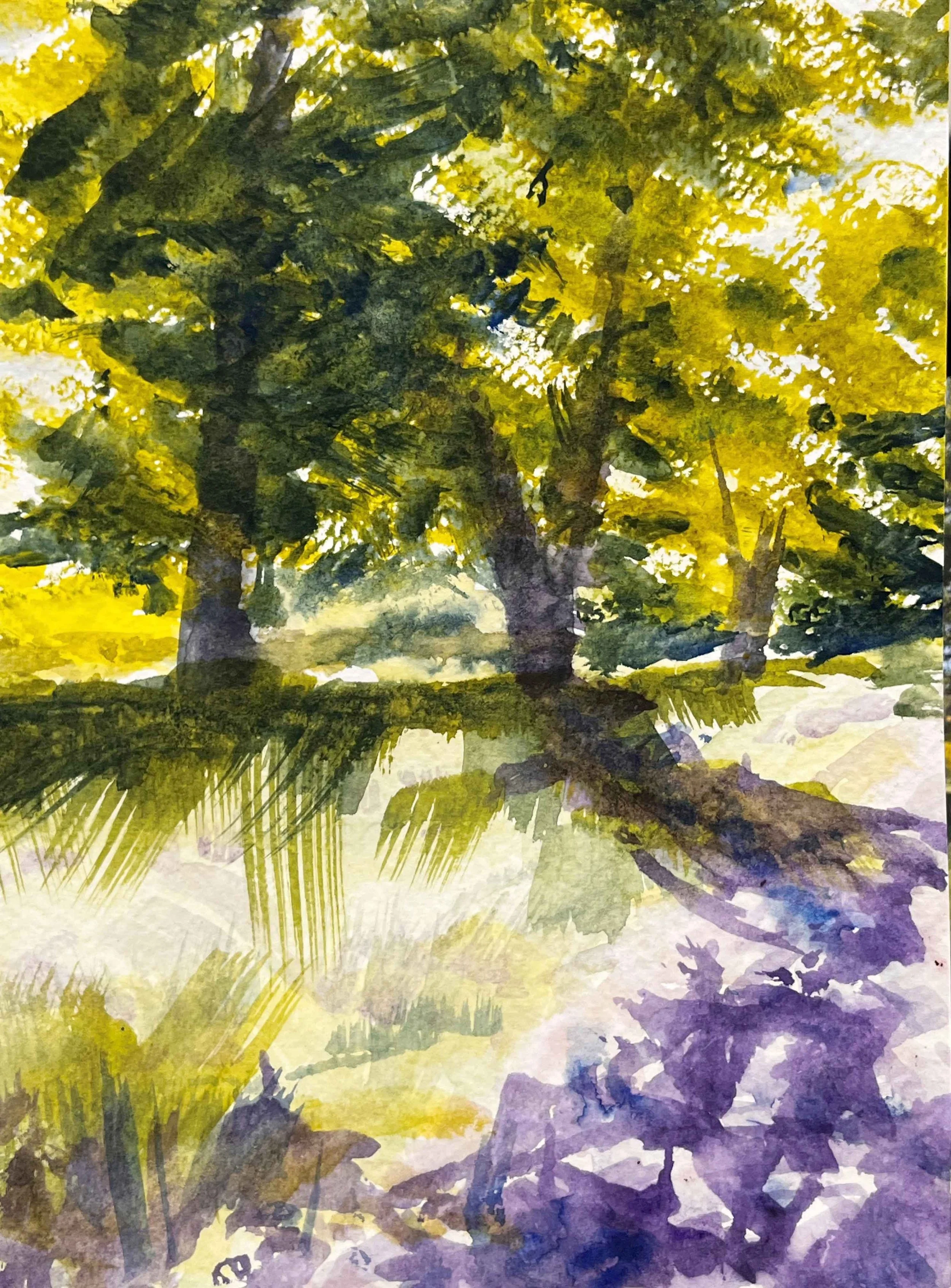 example of student watercolor