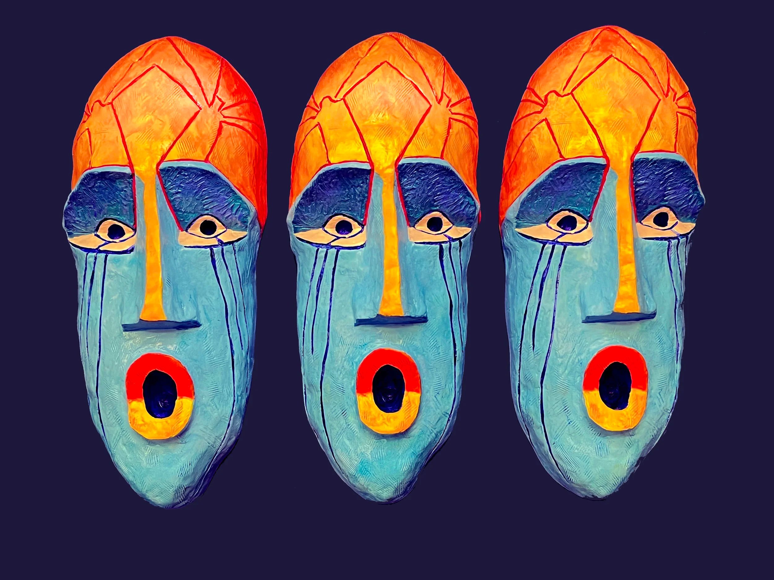 Commissioned Mask for the Prize of Hope Award at Dell'Arte International 