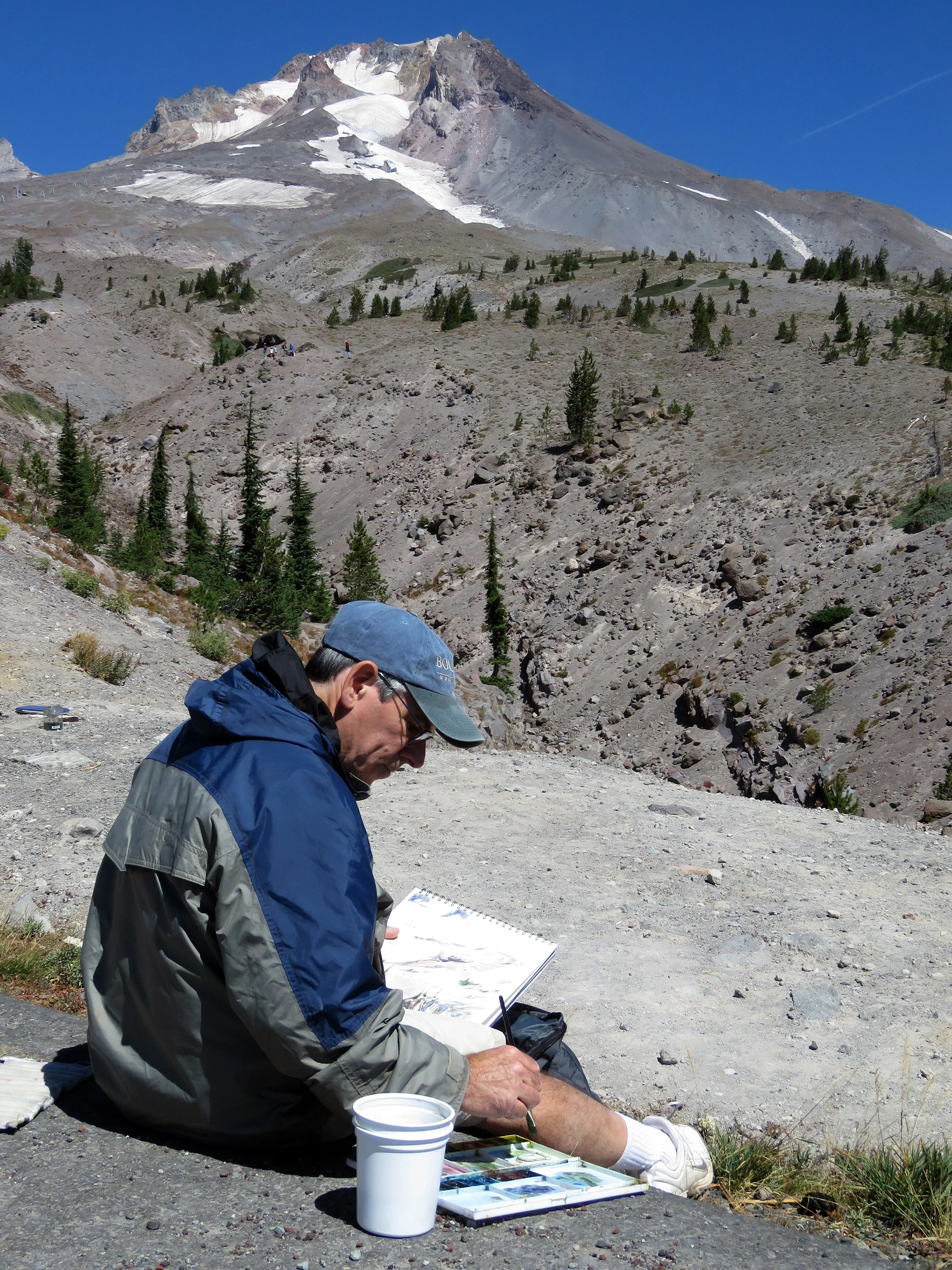 Plein air painting on Mt. Hood