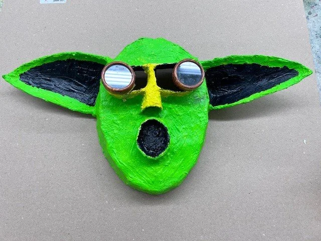 mixed media mask