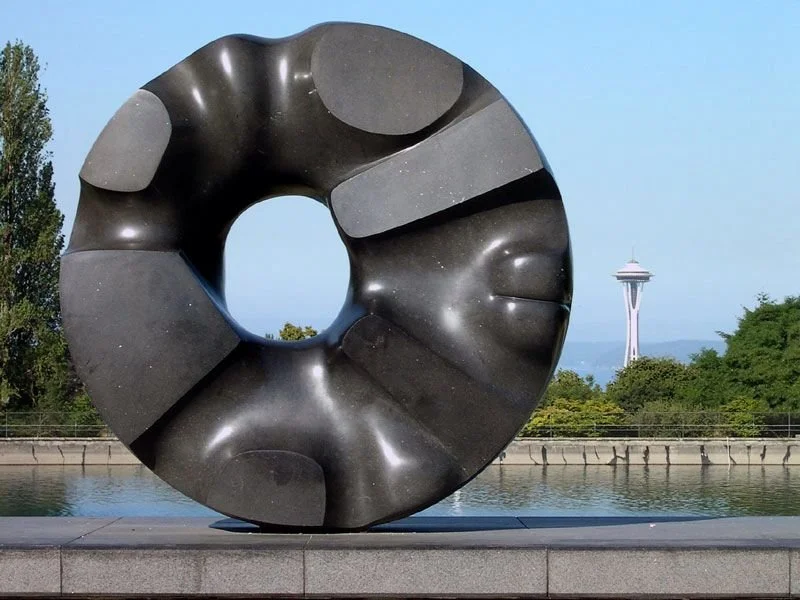 Noguchi Black Sun sculpture in Seattle