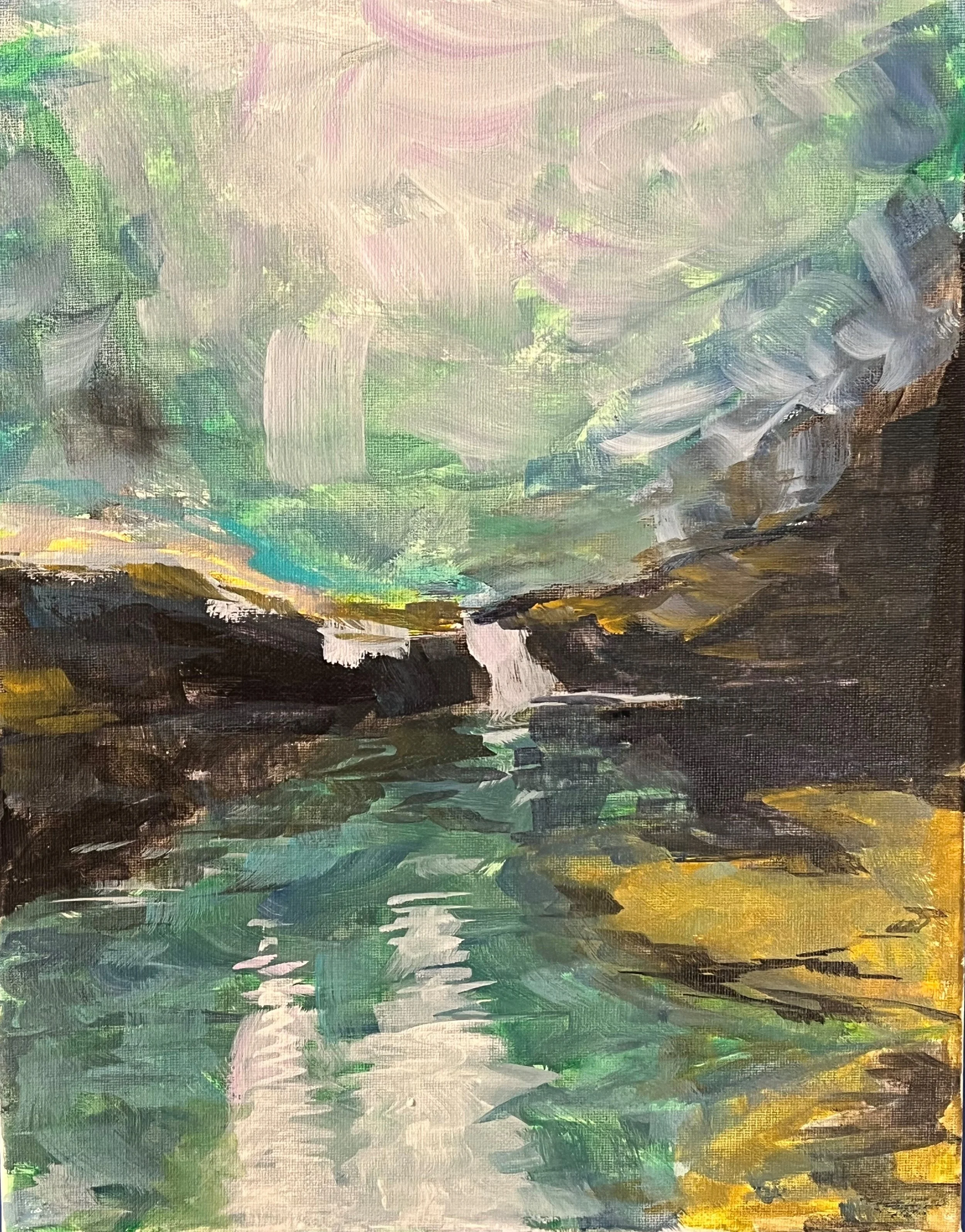 example of student acrylic painting