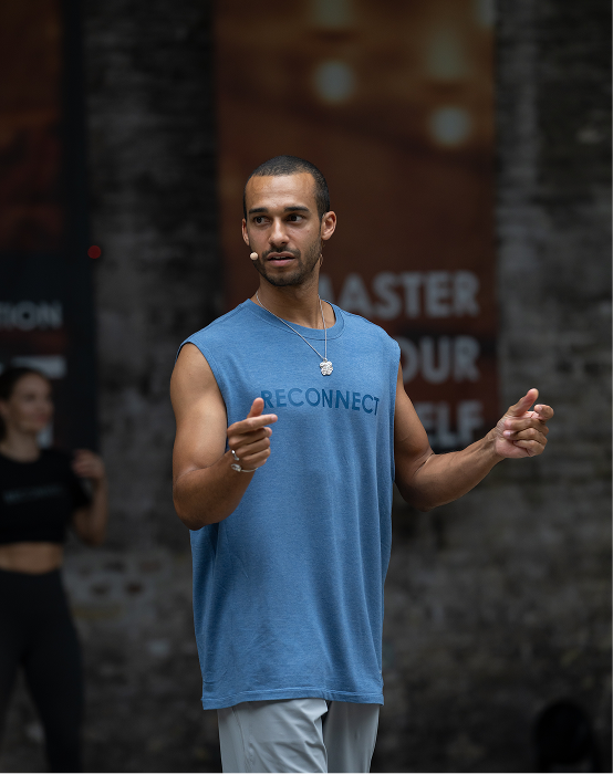 Karimu Samuels, international movement coach and Hannah Birkner client, featured in a testimonial about strategic brand communication and growth support.