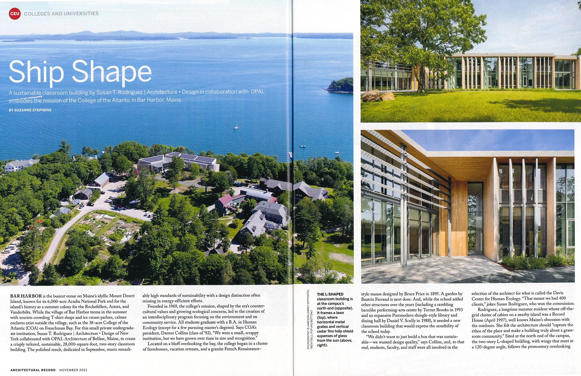 2021 November  |  Architectural Record  |  Education in Wood