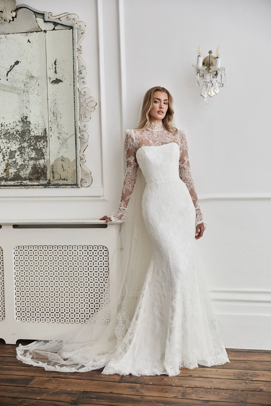 model in a wedding dress columbus ohio bridal shop