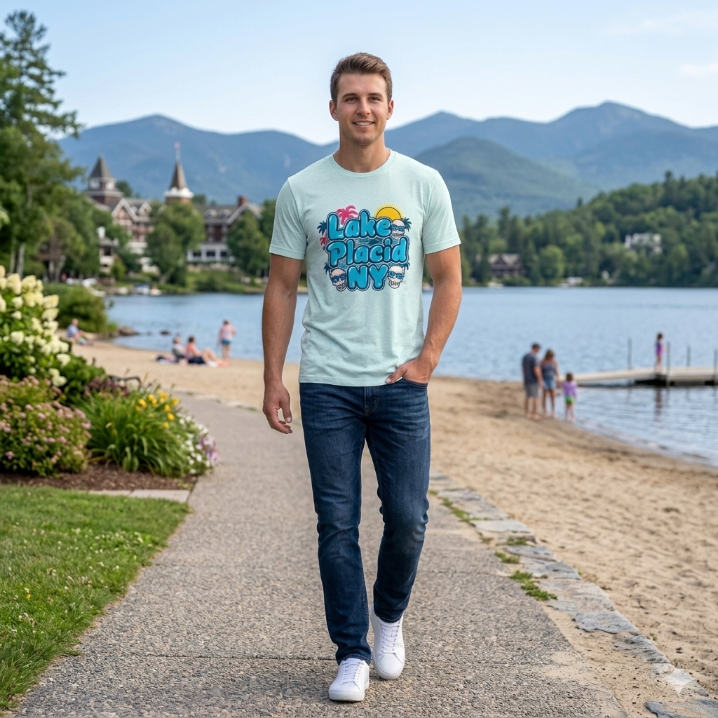 Lake Placid BEACH SUMMER T, Unisex GET IT WHILE IT LASTS