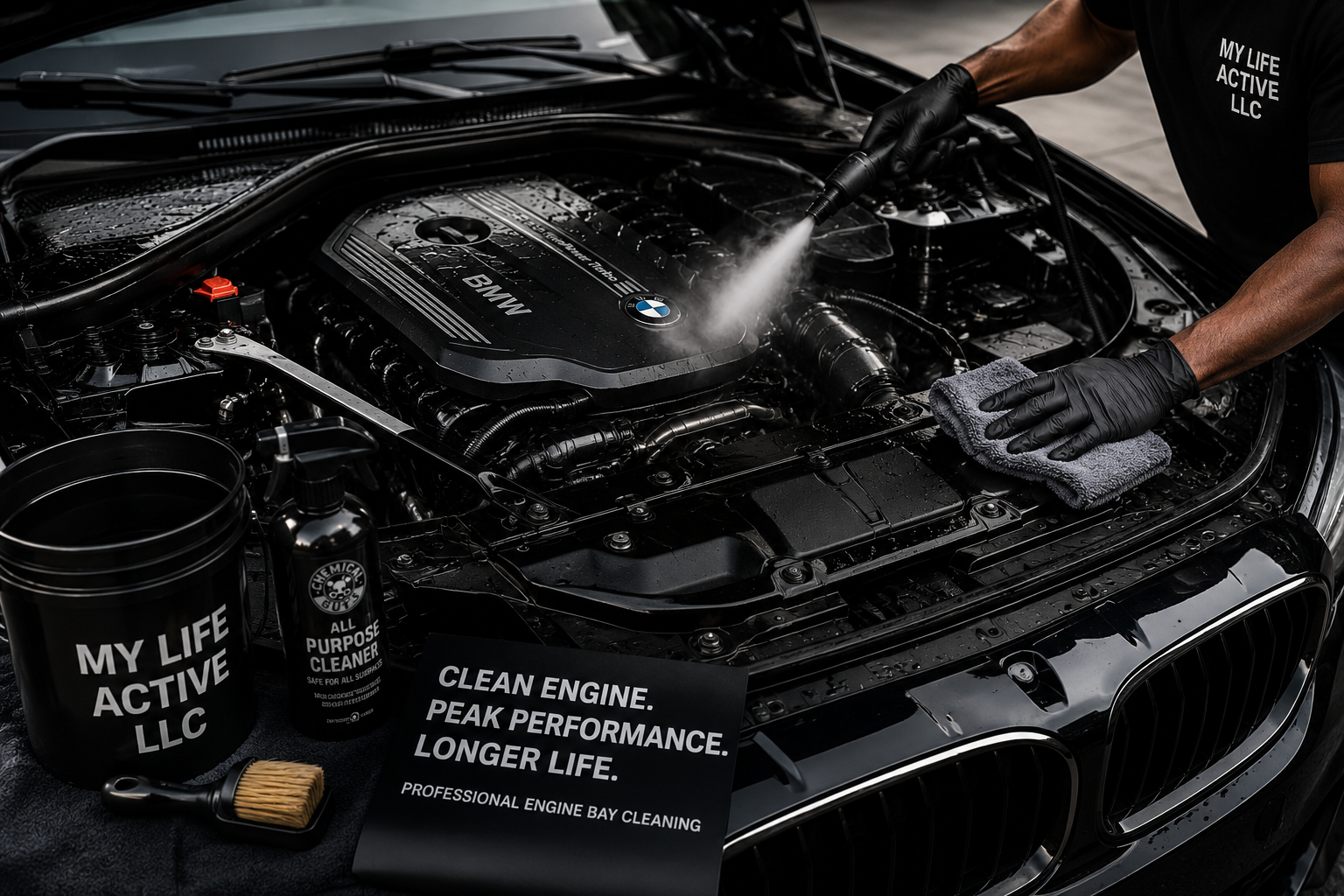 Engine Bay Clean (add on)