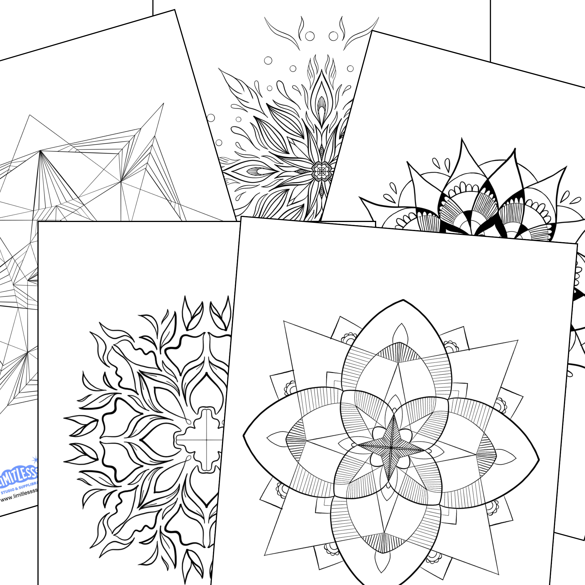 Mandala Coloring Pages - Artist Jess Hauser