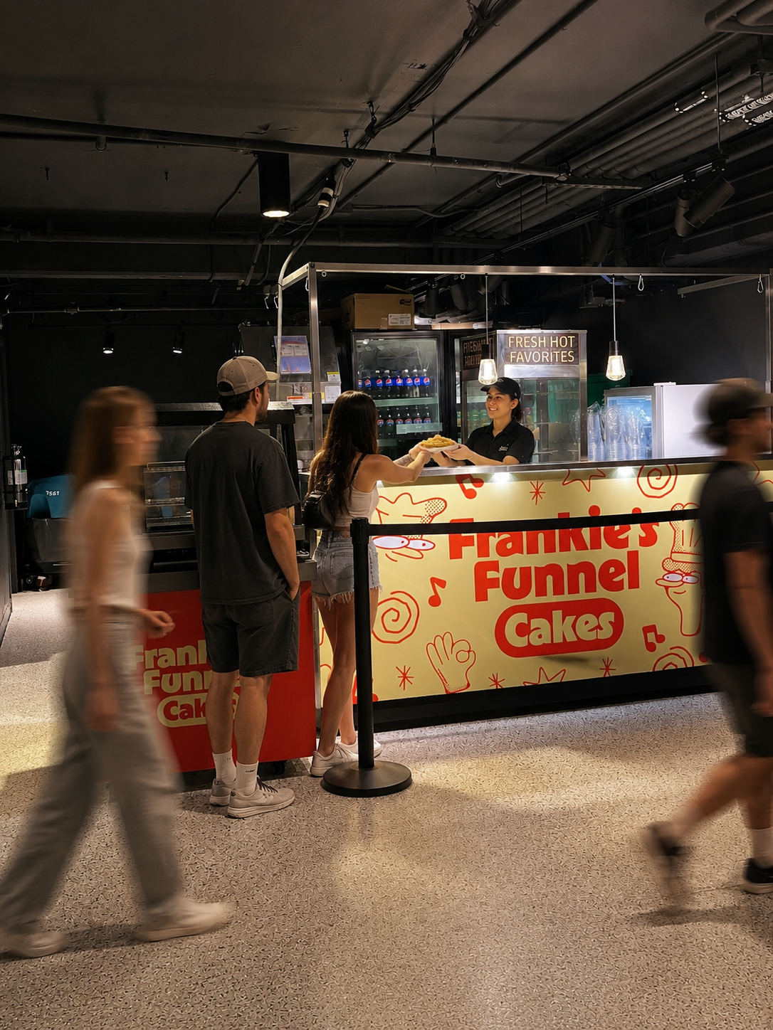 Frankie's Funnel Cake in action at the arena