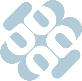 Close-up of black text on a light blue background, arranged in a circular pattern.