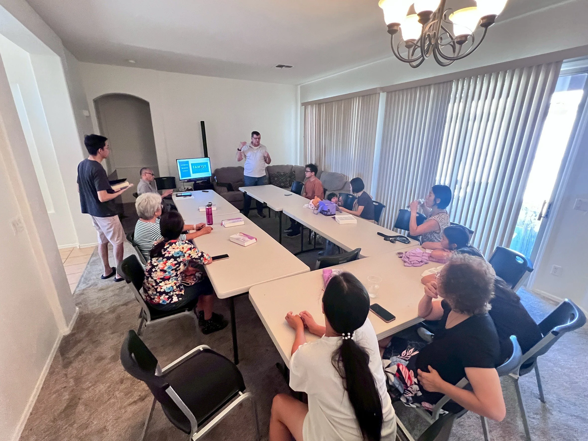 A Bible Study Session held on Sunday by VLCBC.