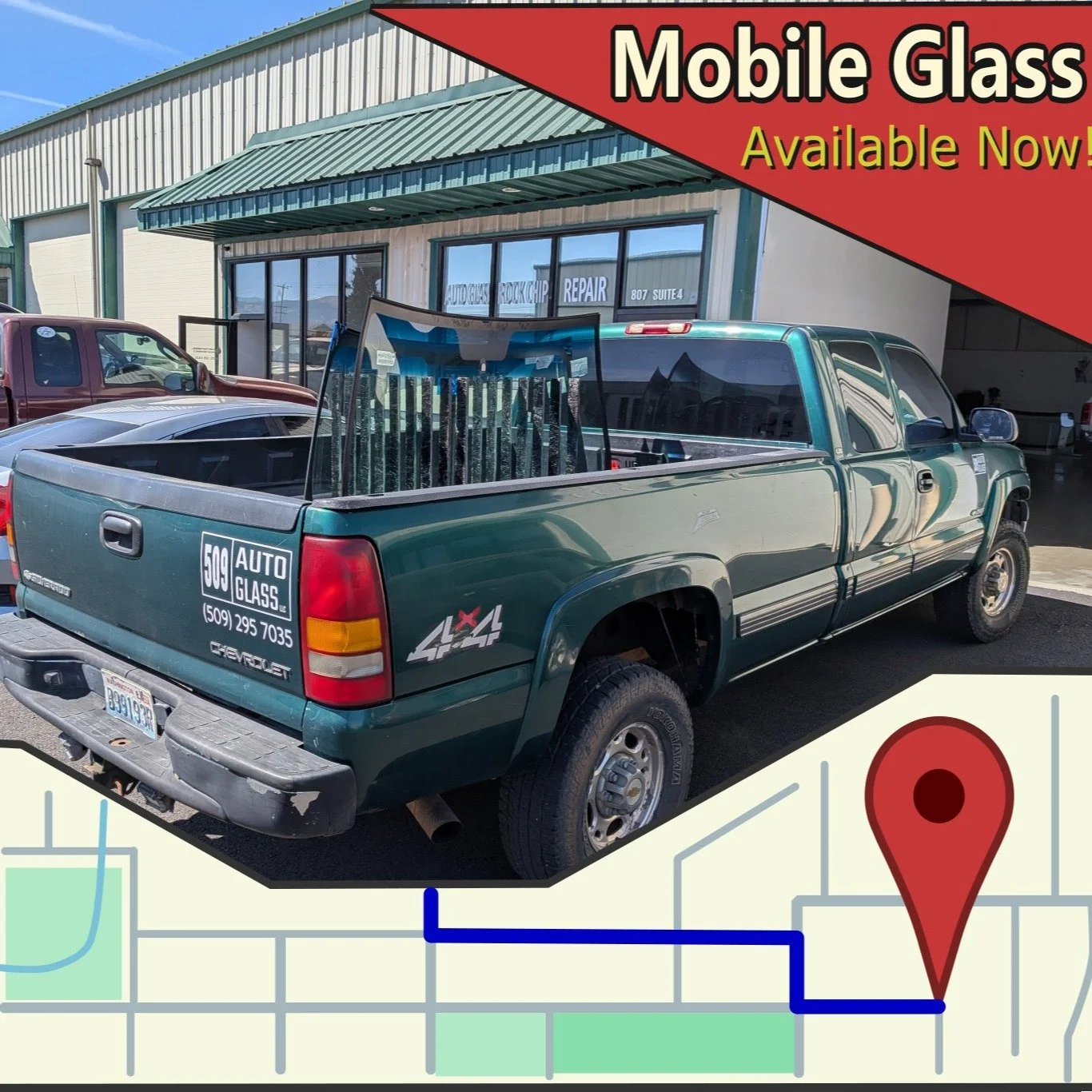 Too busy to come to us? 

Now offering mobile window replacement and repair to all of Kittitas County!

Give us a call or text for a free quote.

(509)295-7035