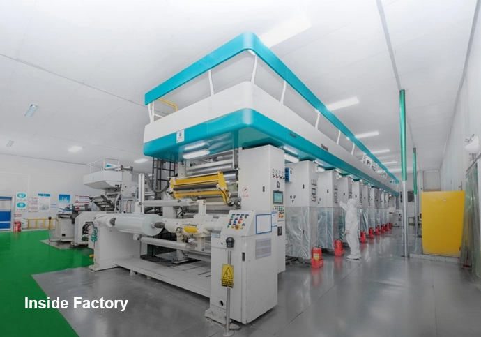 Tedpack flexible pouches made in large industrial factory
