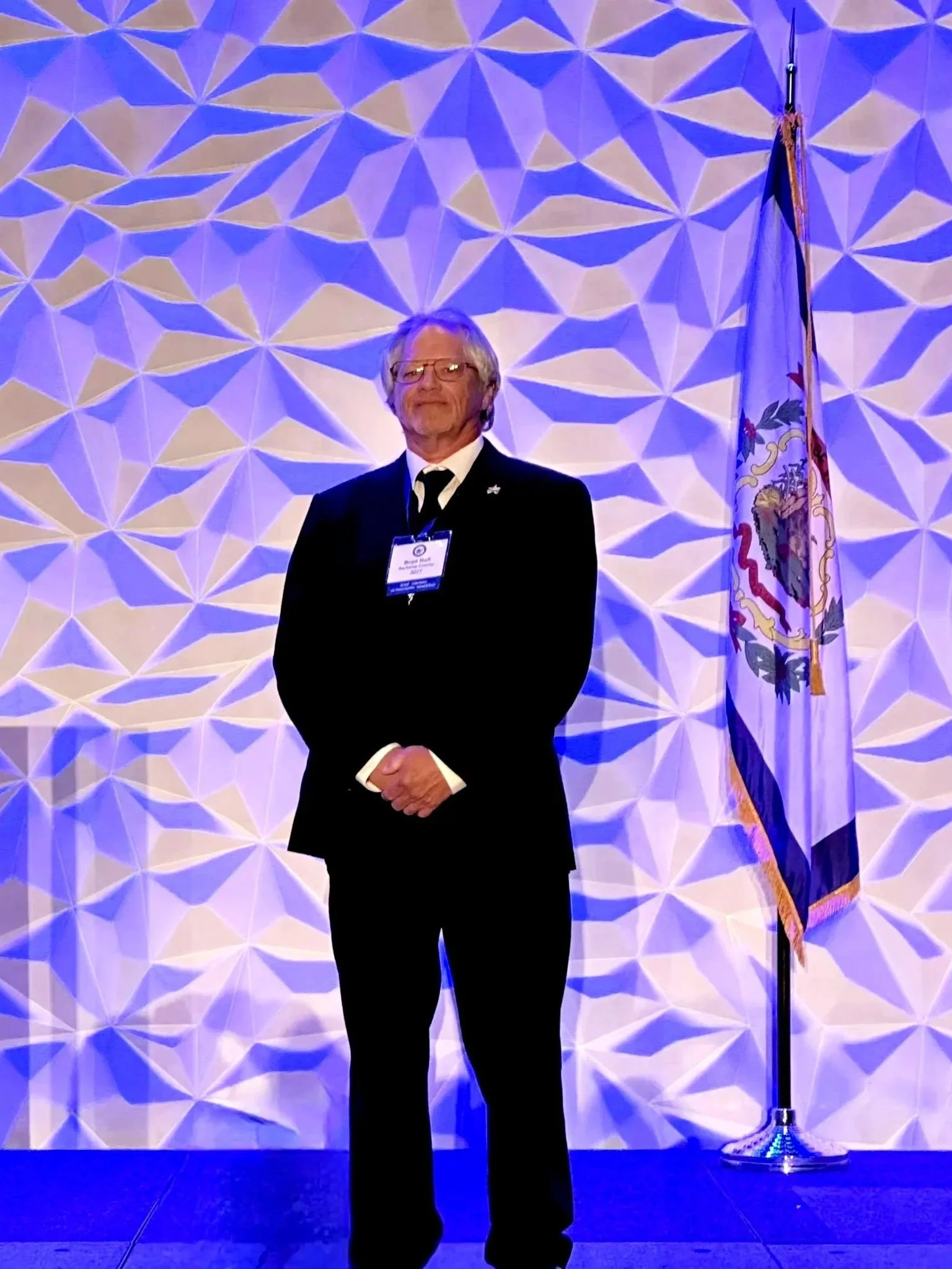 Brad Noll after winning an award in Charleston.