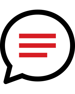 A black background with red horizontal lines and white text that reads, 'STOP, THINK, ACT, REFLECT'.