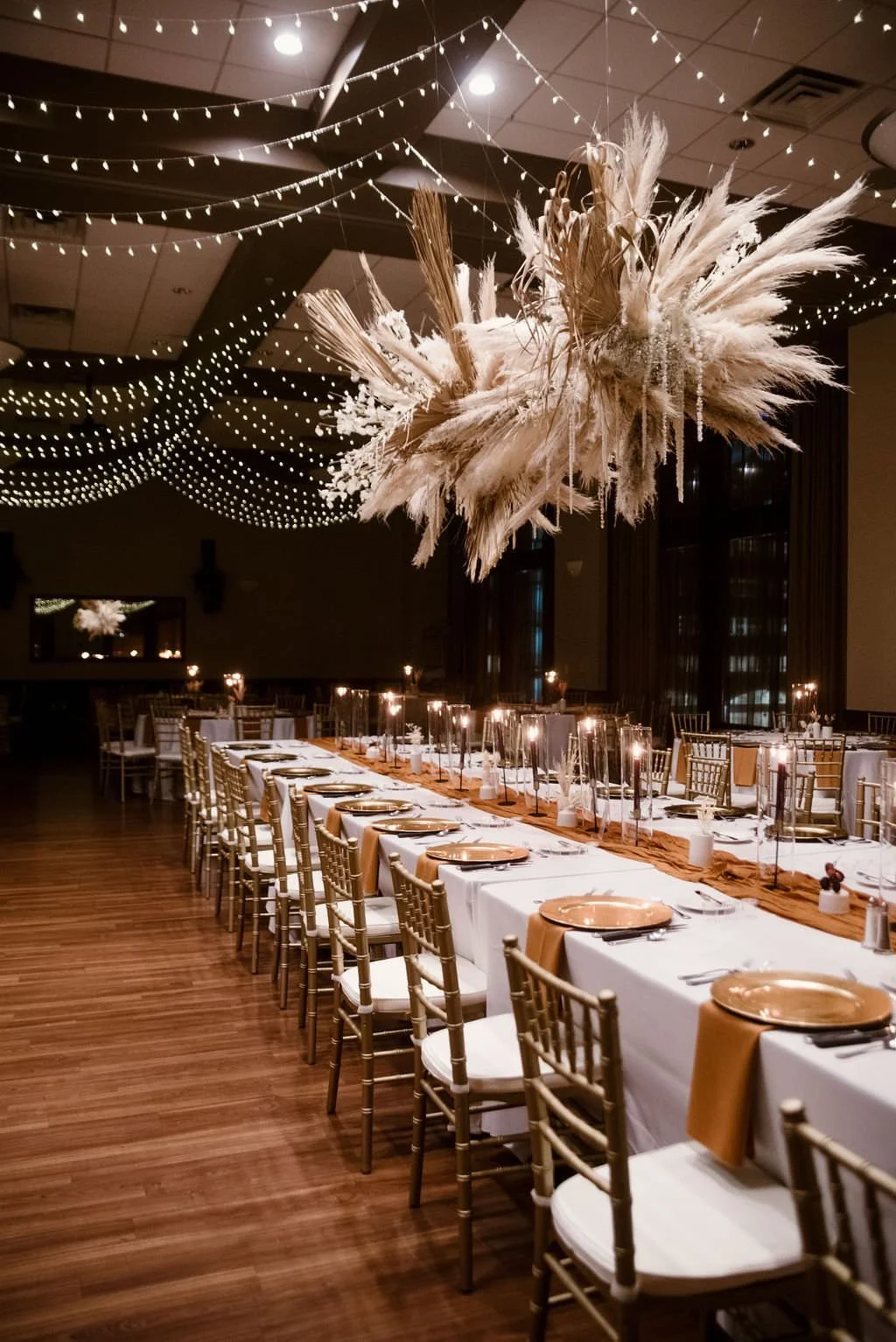 Malinda + Lucas' Dried Flower Wedding