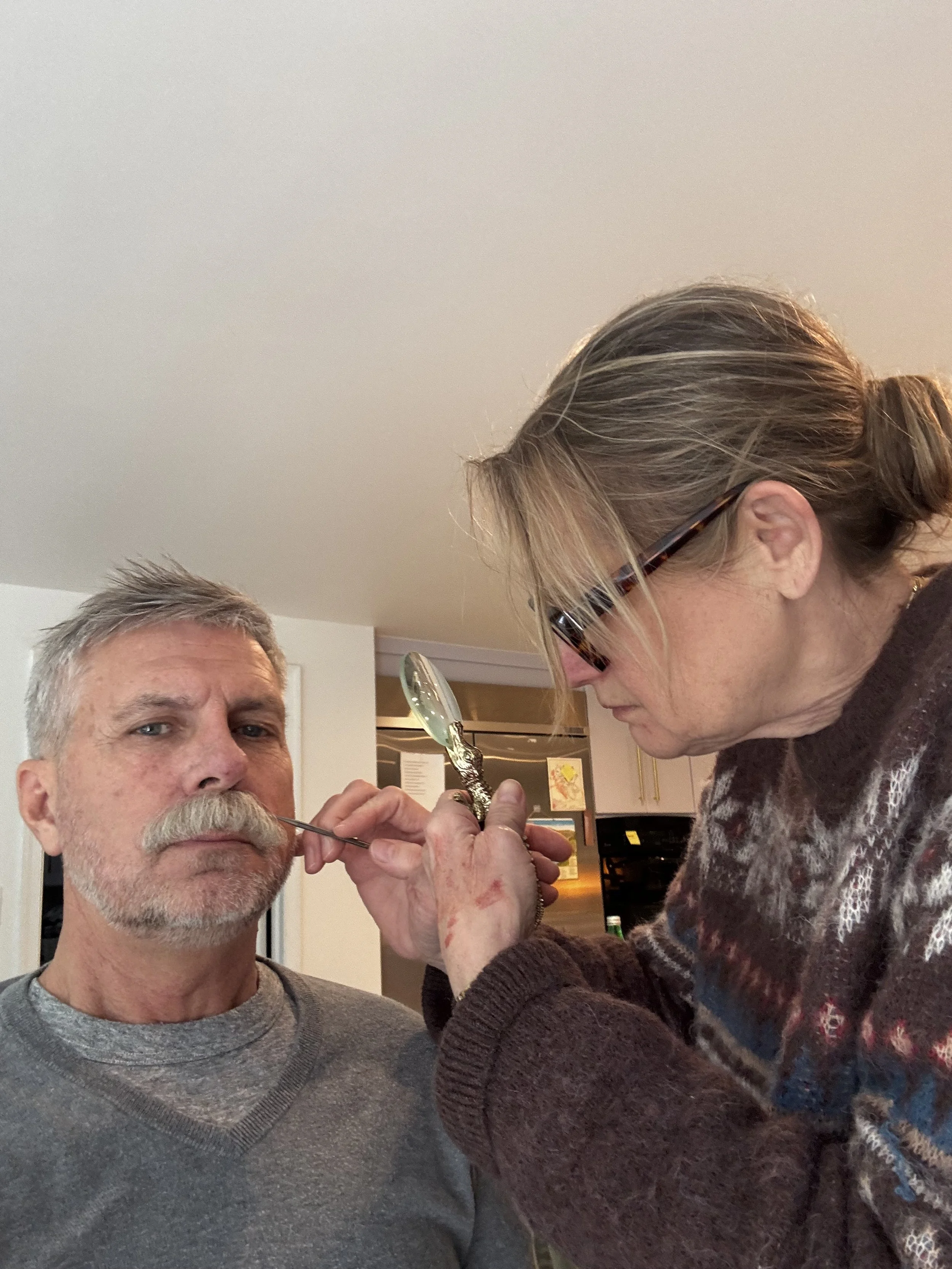 PROCESS: Facial Hair - Lace Piece Application