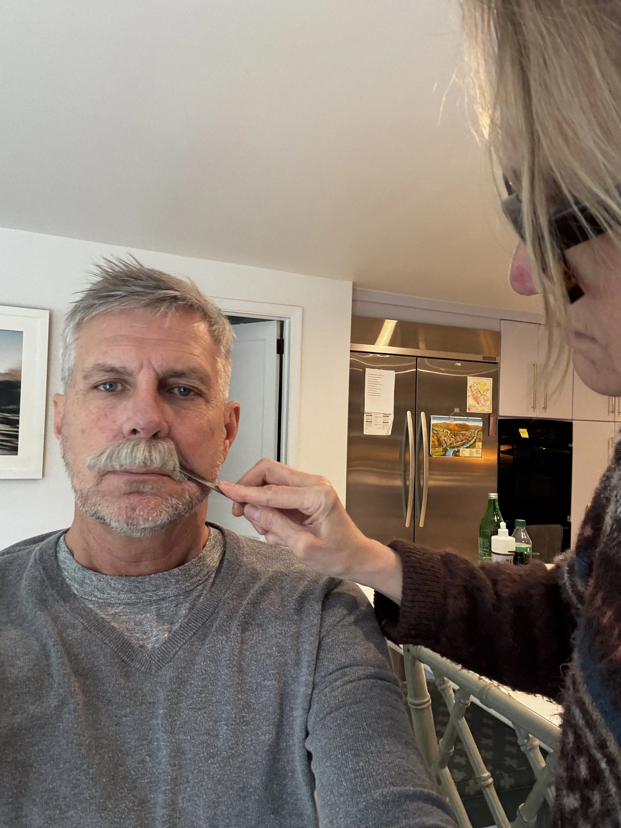 PROCESS: Facial Hair - Lace Piece Application