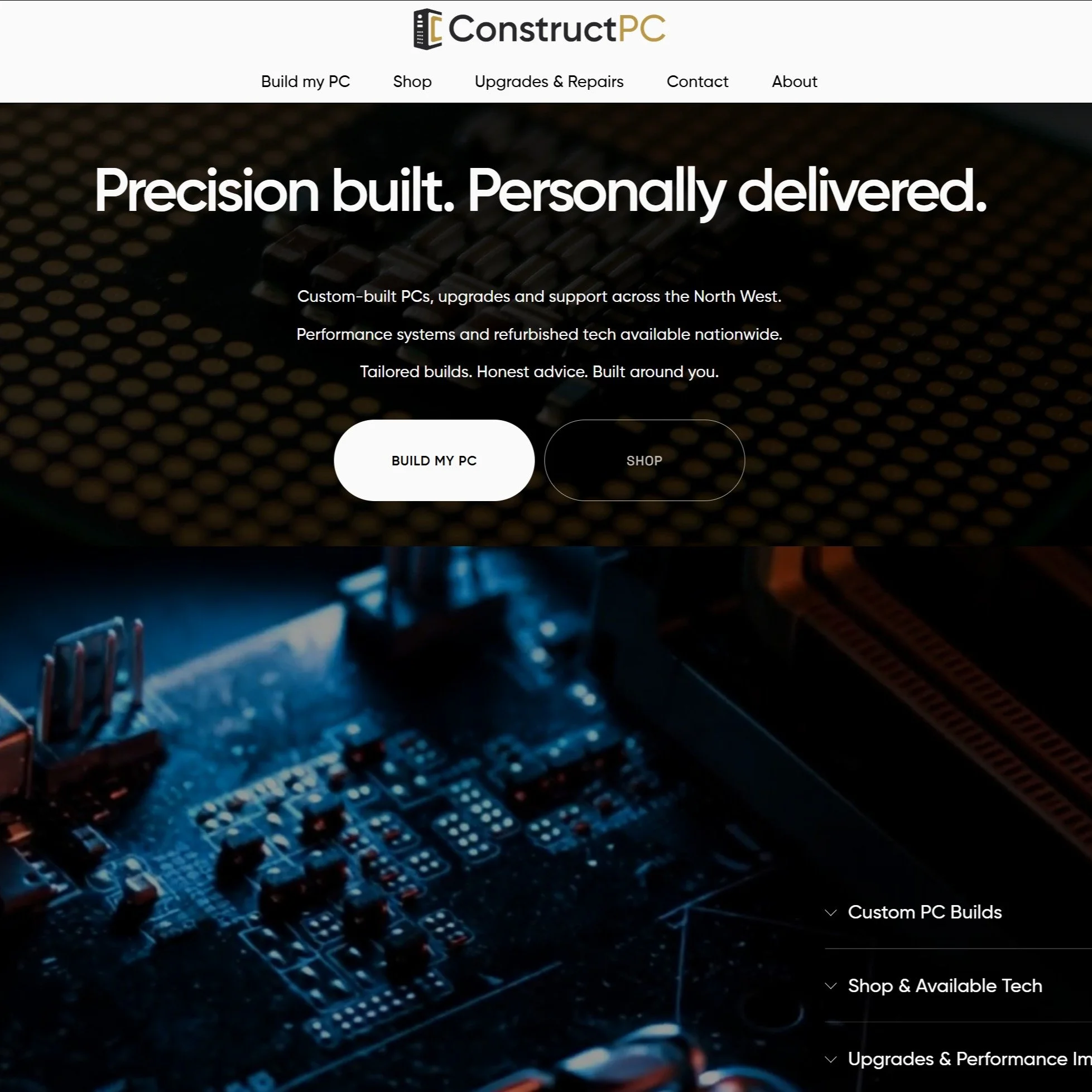Exciting news &mdash; the ConstructPC Ltd website is now live in its early launch phase.

The site is still being finalised, and enquiries are not being taken just yet, but you can now browse what ConstructPC will offer:

Custom desktop PC builds 
De