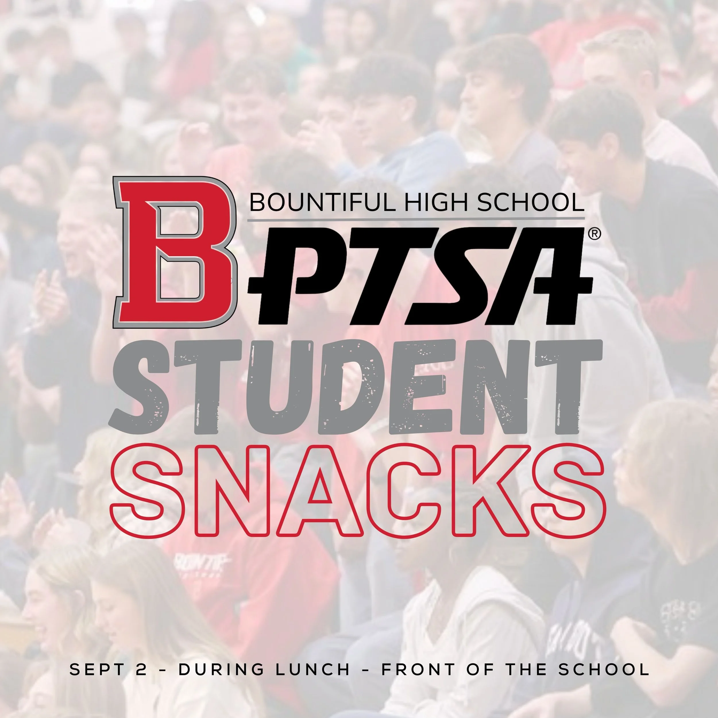 Volunteer Opportunity! PTSA + STUDENT SNACKS

PTSA will be providing students with snacks on a regular basis this year and we would LOVE to have parents who are willing to both sponsor the snacks but also just come and help hand them out and visit wi