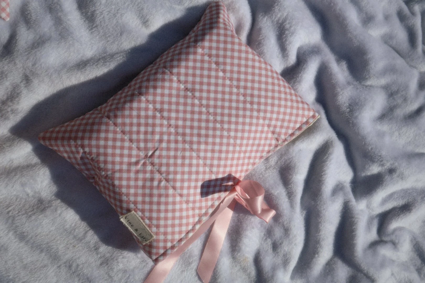 Pink Gingham Book Case