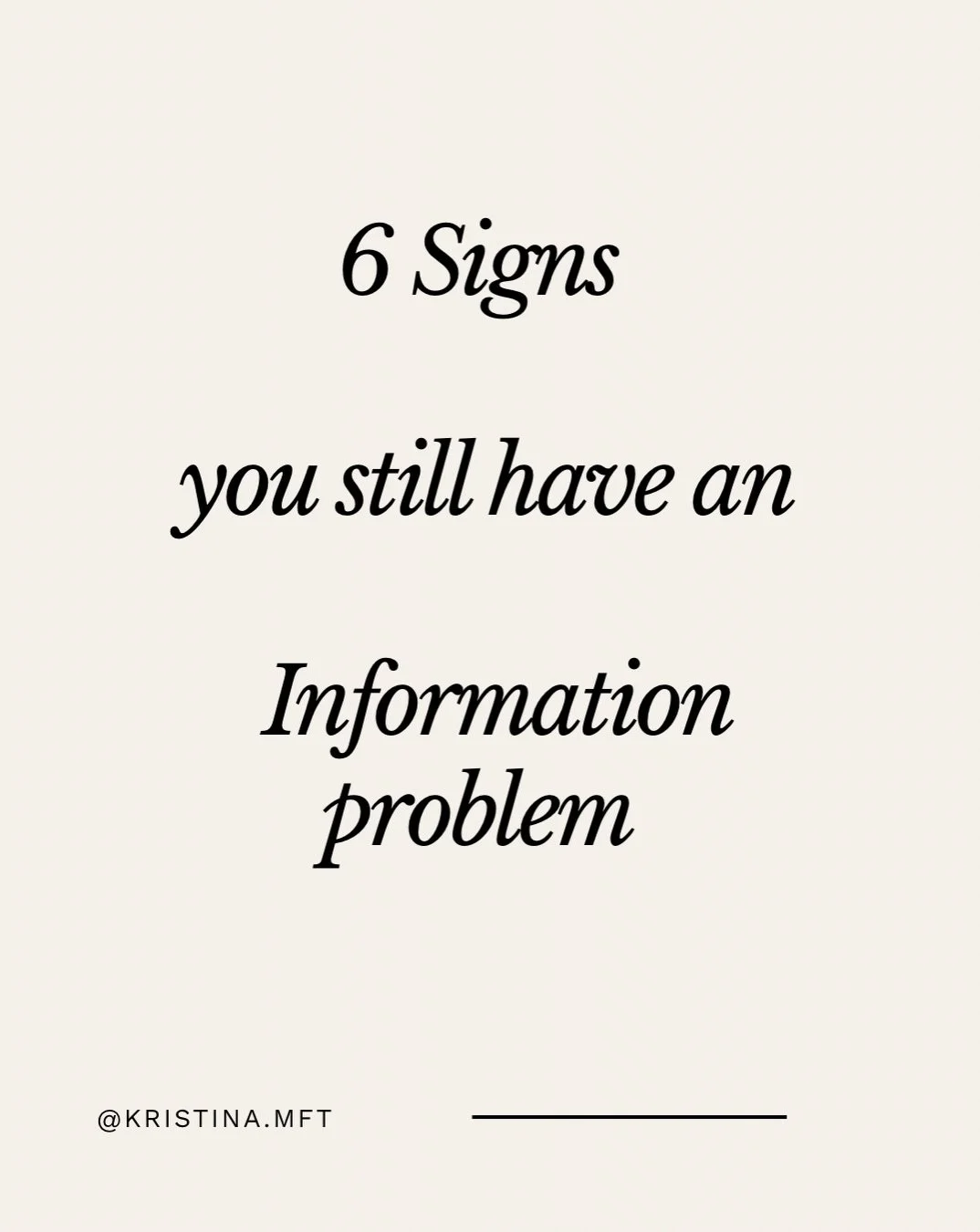 Hi 👋🏼 

I&rsquo;m Kristina and I support couples who have an information problem 

Don&rsquo;t ignore these signs ❤️&zwj;🩹

#betrayaltrauma #betrayaltraumarecovery #dstt