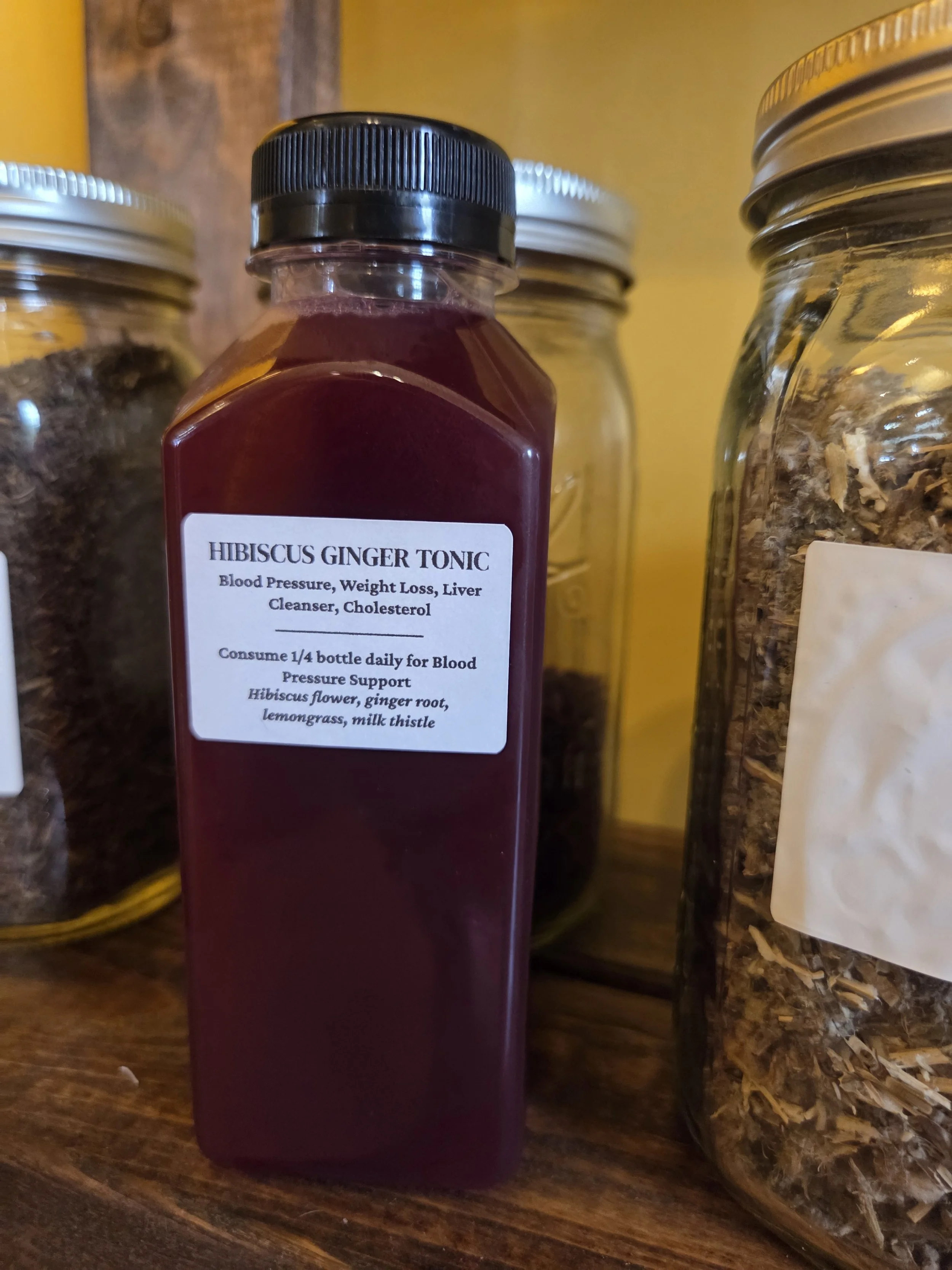 Hibiscus Ginger Tonic with Hibiscus dry herbs The Green House Apothecary 20260610_154104.jpg