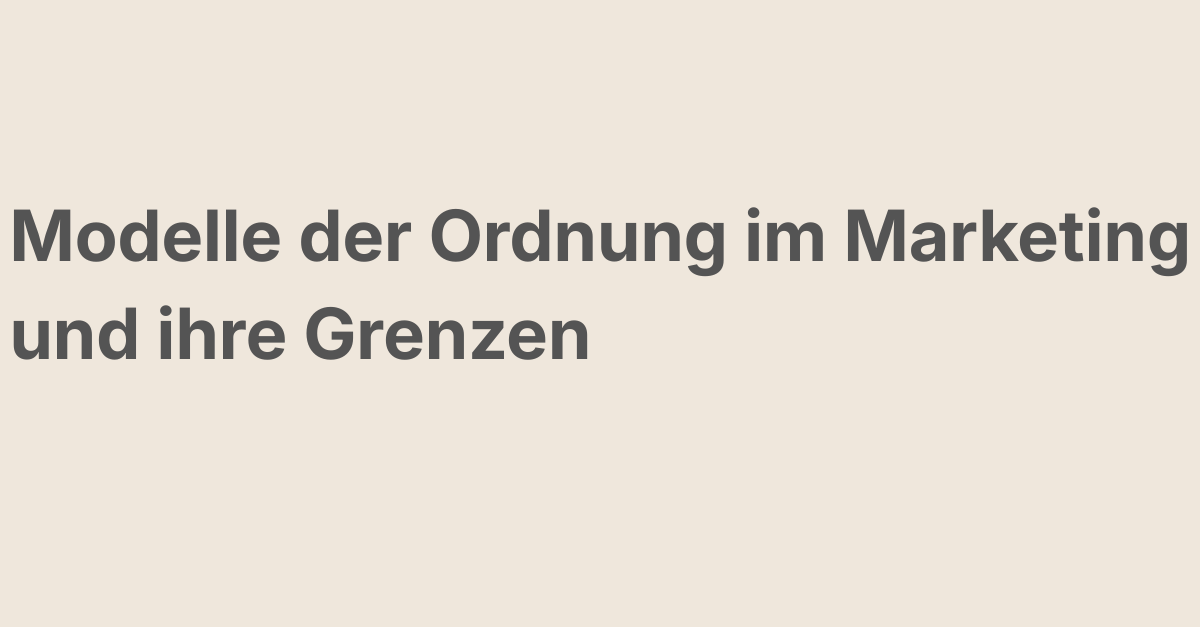 Zur Entkopplung von Entscheidungslogik und Mediennutzung