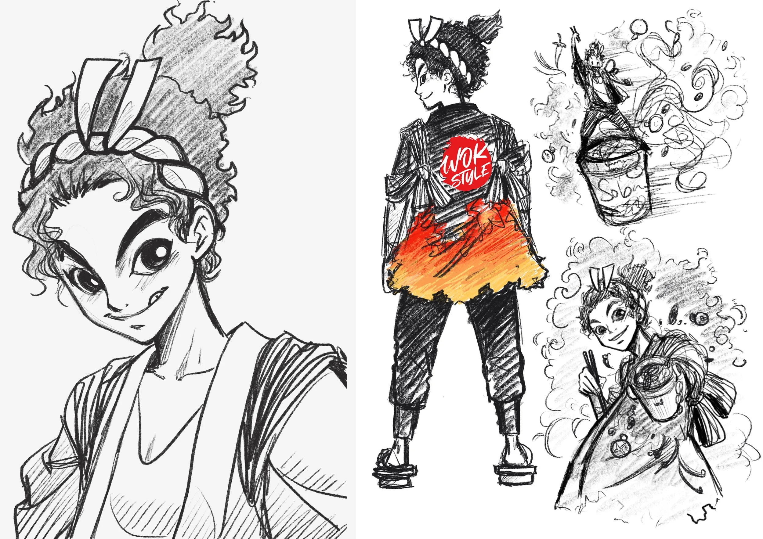 Manga Illustration Nissin Cup Noodles Christina Plaka