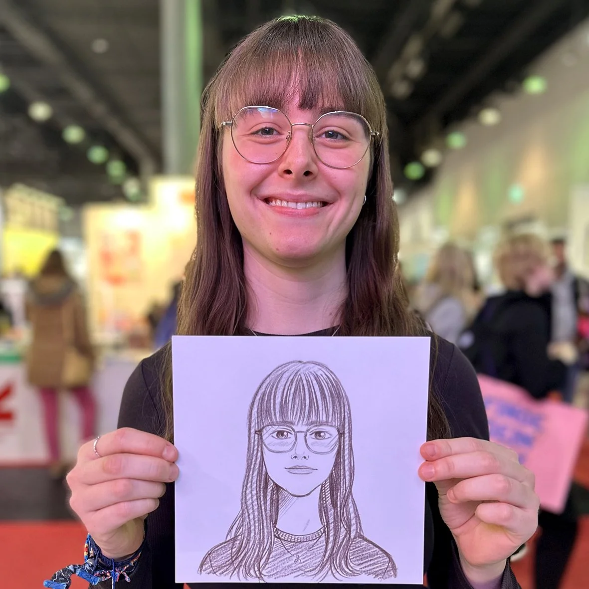 Manga Live Portraitzeichnung Christina Plaka Frankfurter Buchmesse
