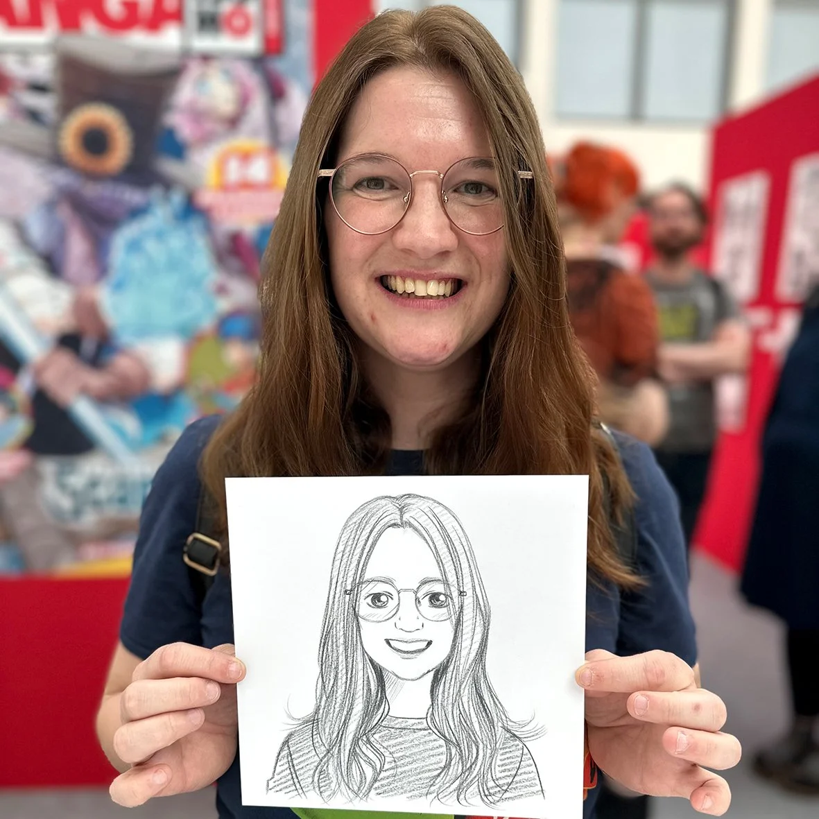 Manga Live Portraitzeichnung Christina Plaka
