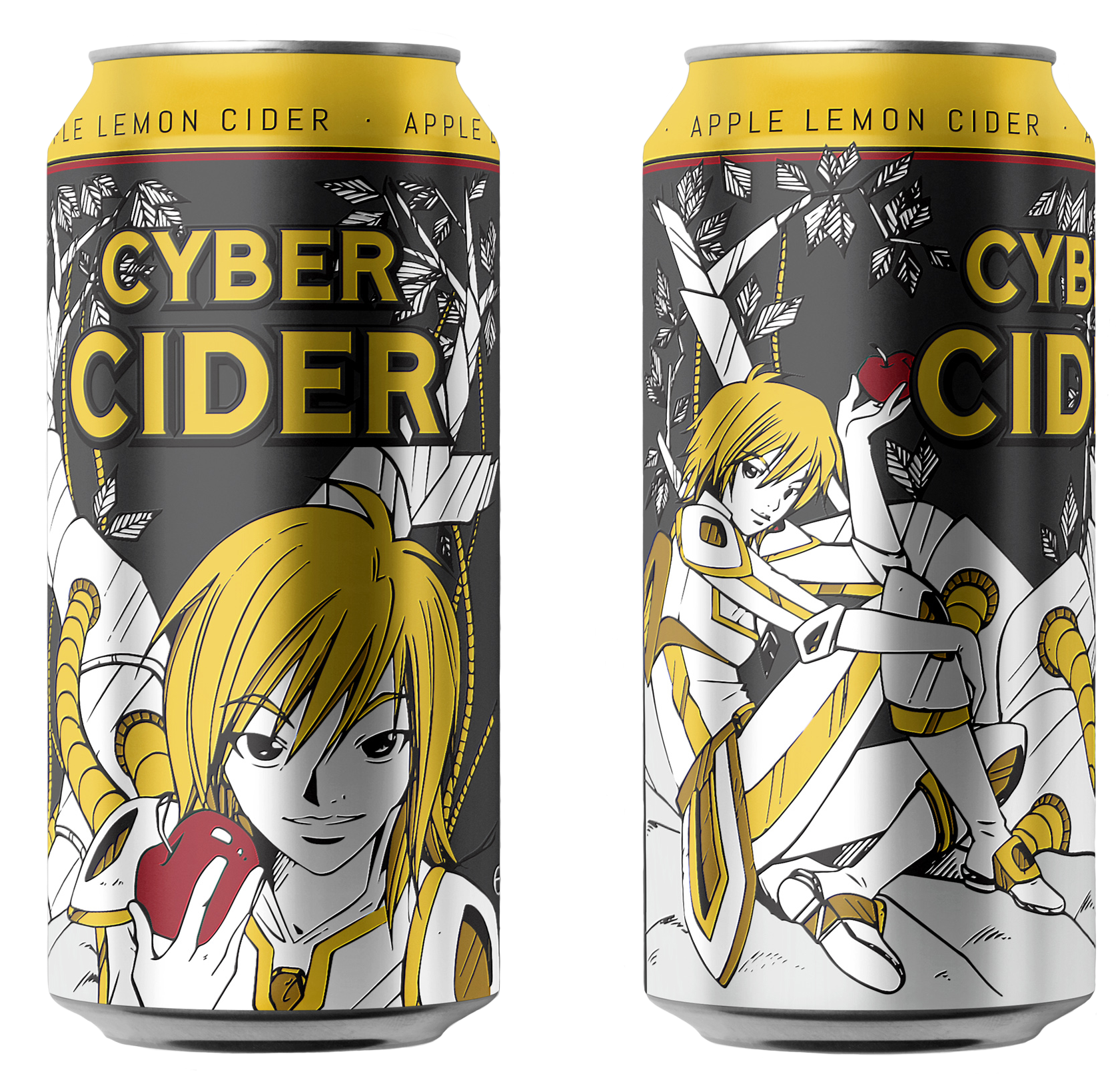 Kelterei Heil, Christina Plaka, Apple Lemon Cider, Cyber Cider, Manga Illustration