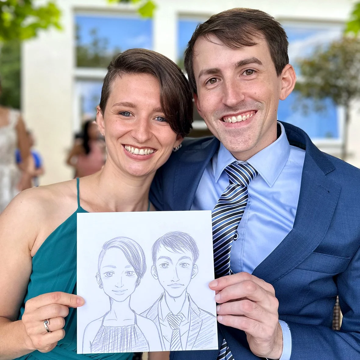 Manga Portrait Hochzeit Christina Plaka