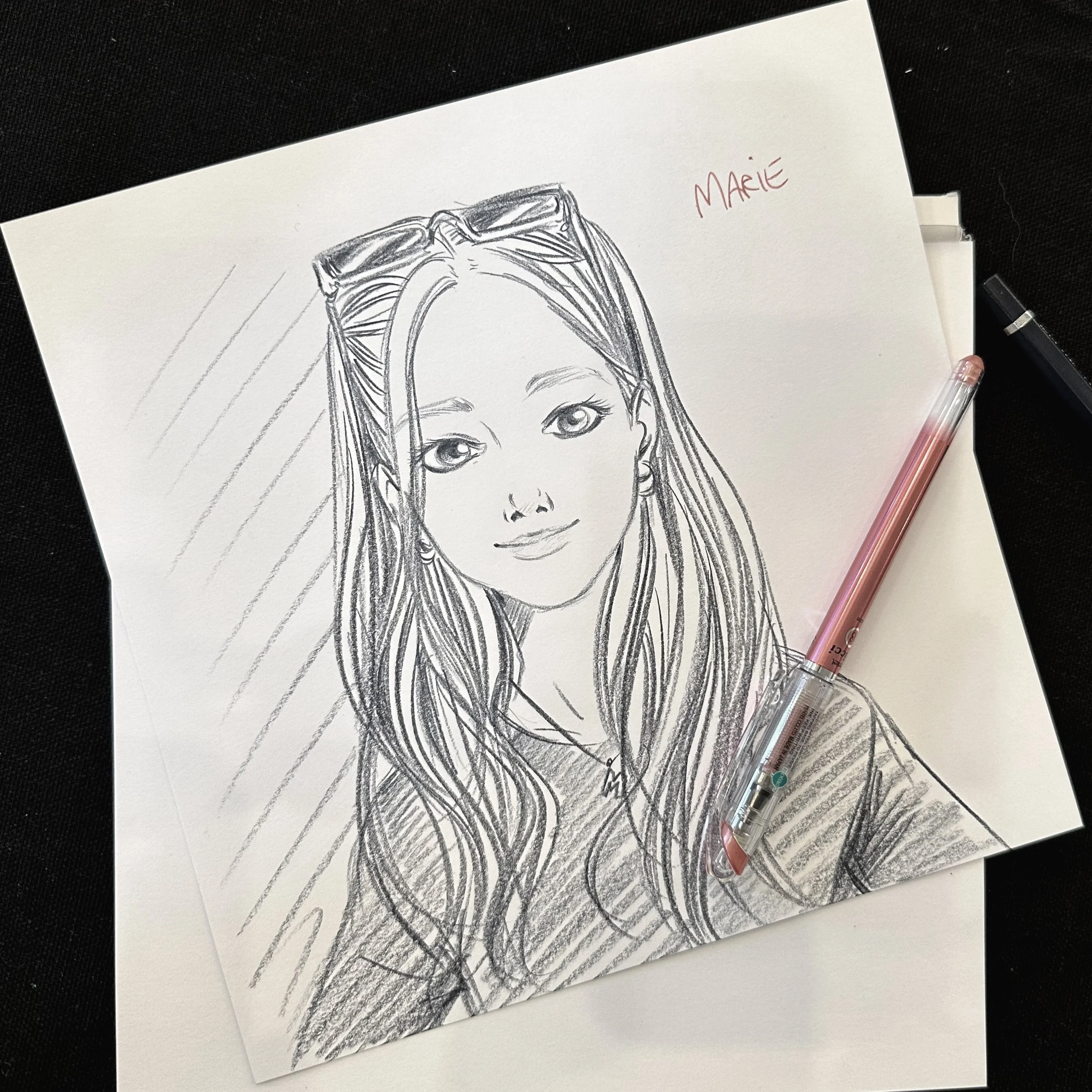 Manga Live Portraitzeichnung Christina Plaka