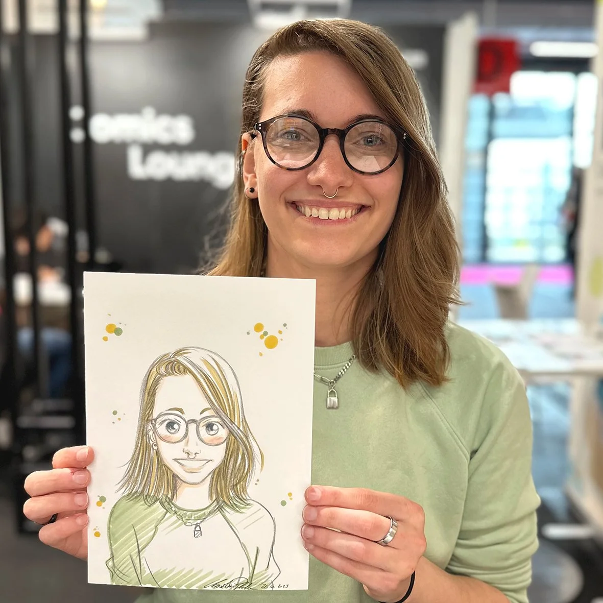 Manga Live Portraitzeichnung Christina Plaka