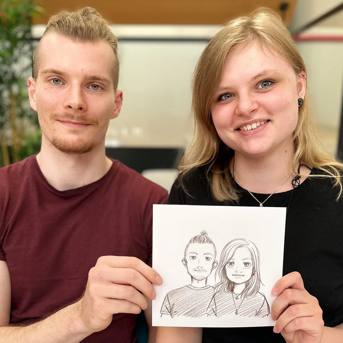 Manga Live Portraitzeichnung Christina Plaka