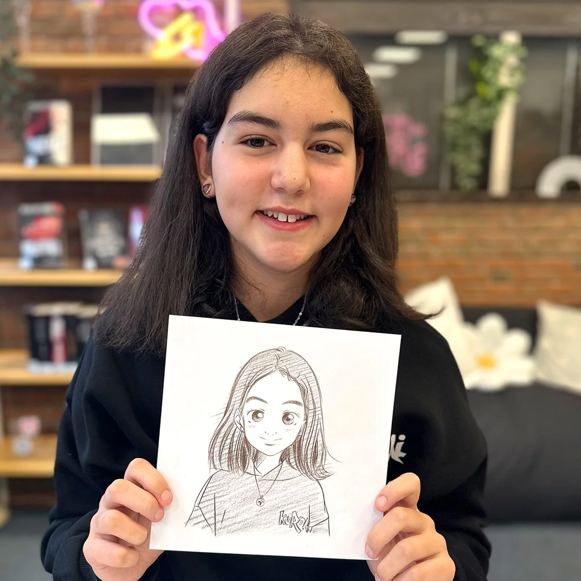 Manga Live Portraitzeichnung Christina Plaka