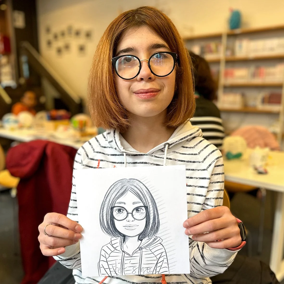 Manga Live Portraitzeichnung Christina Plaka